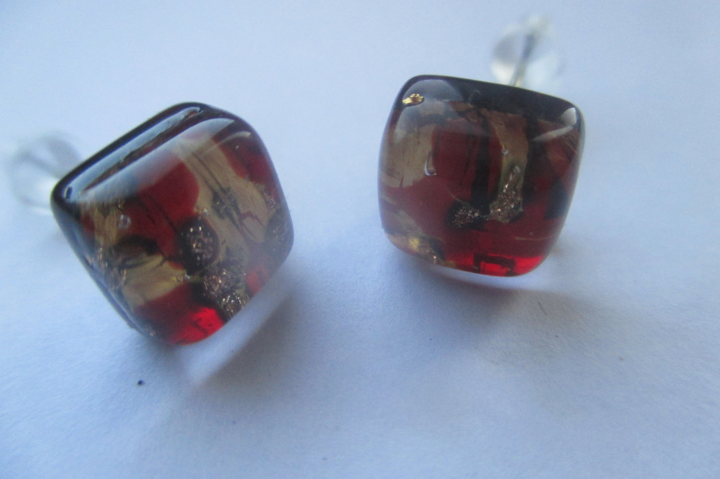 Venetian glass stud earrings