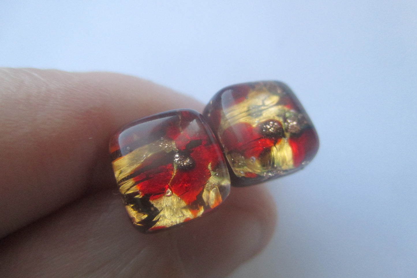 Venetian glass stud earrings