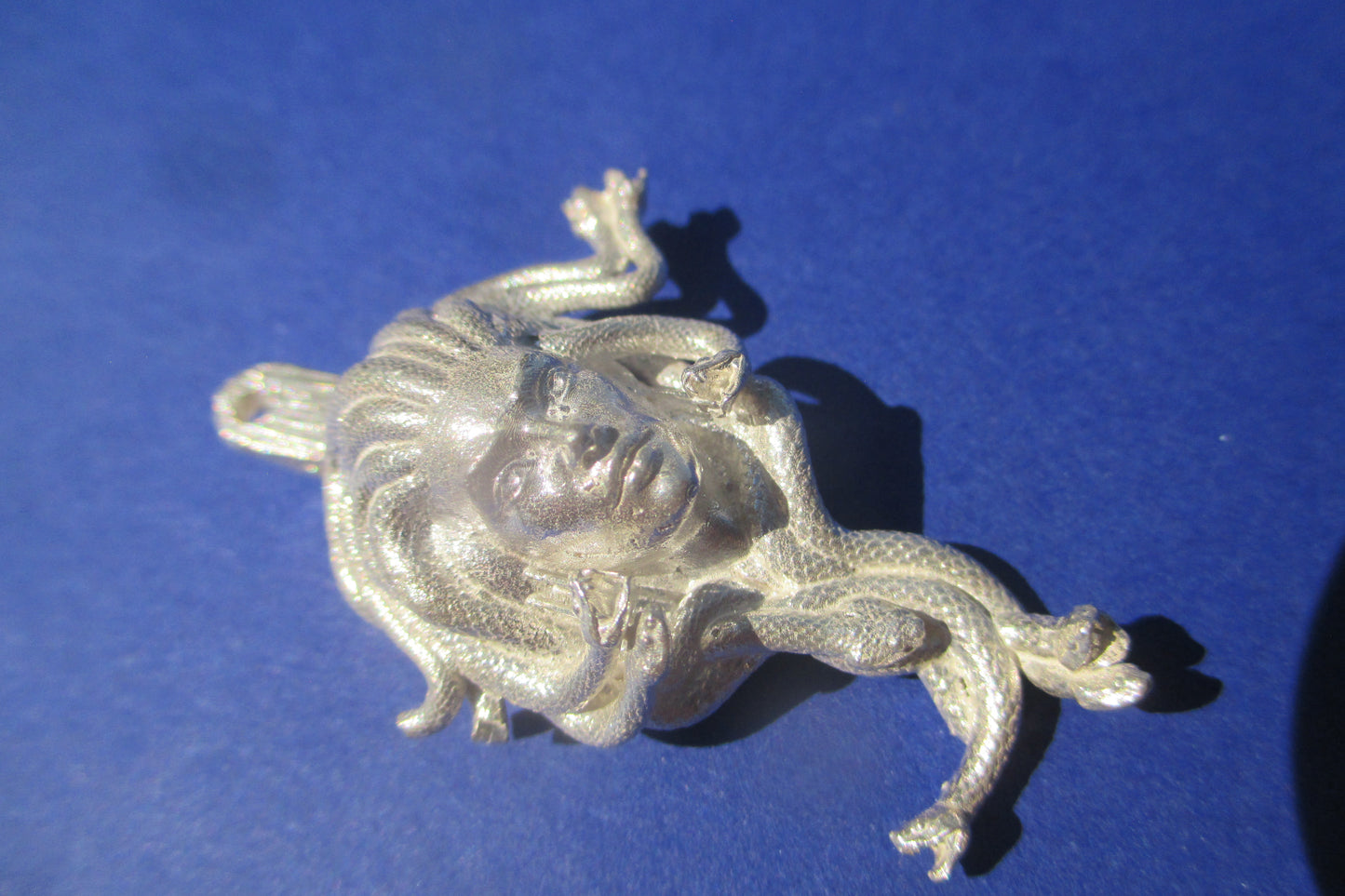 Silver medusa pendant