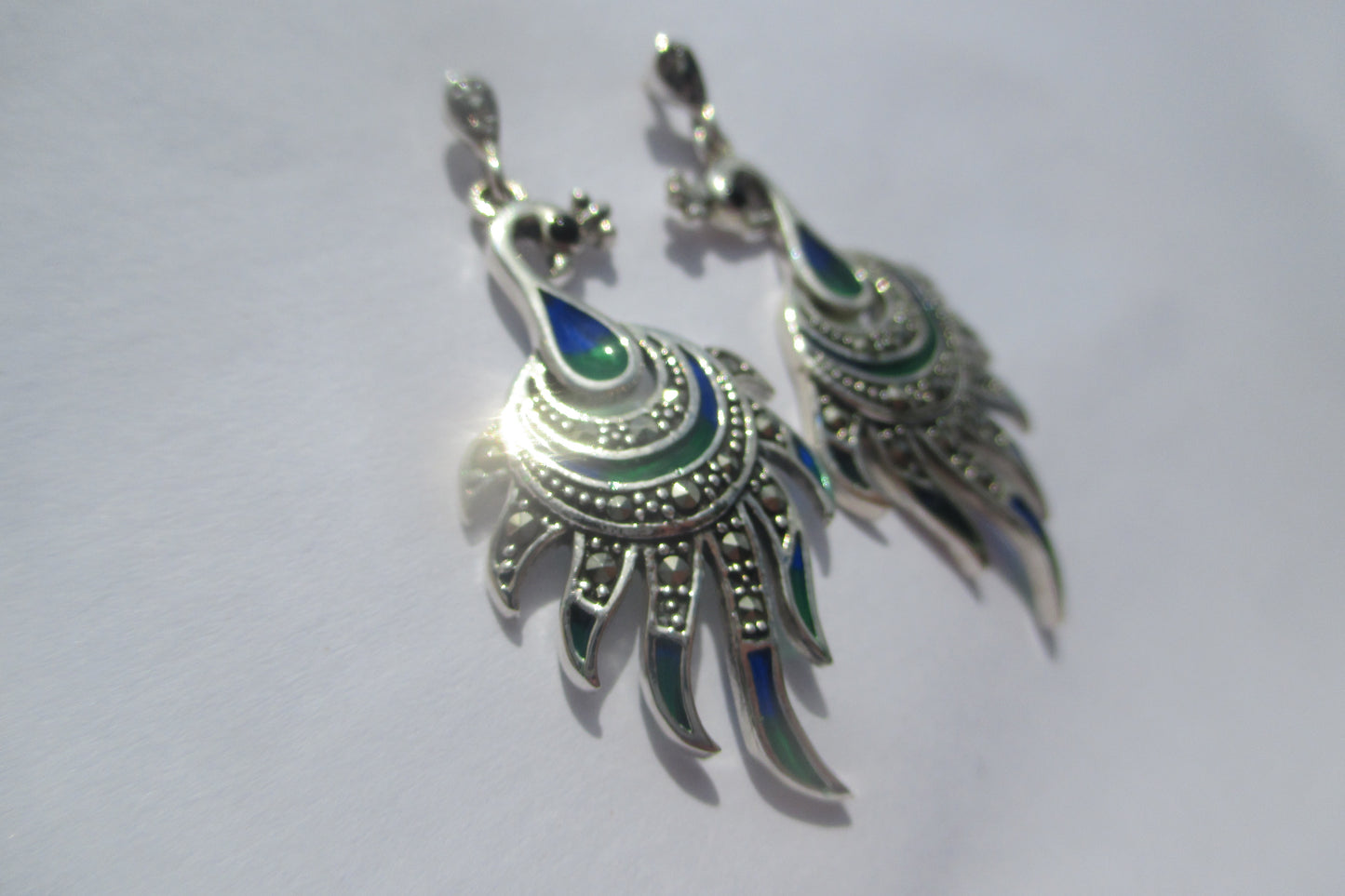 Peacock STUD earrings