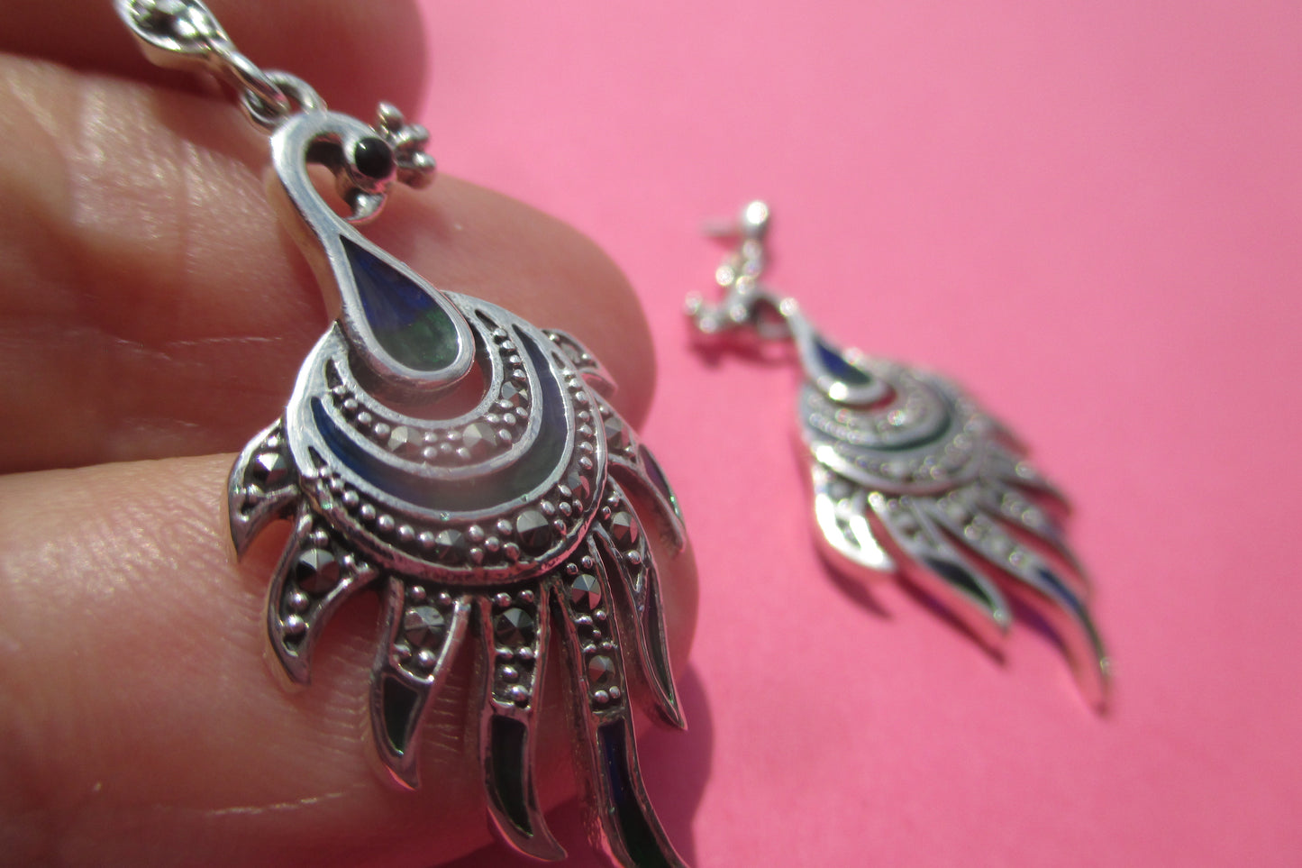 Peacock STUD earrings