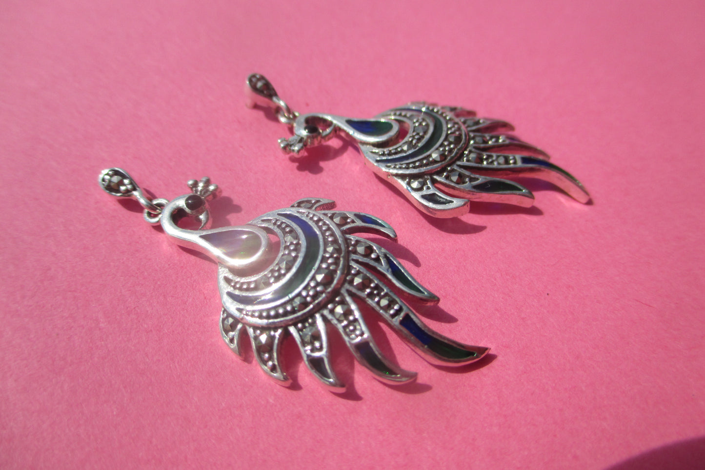 Peacock STUD earrings