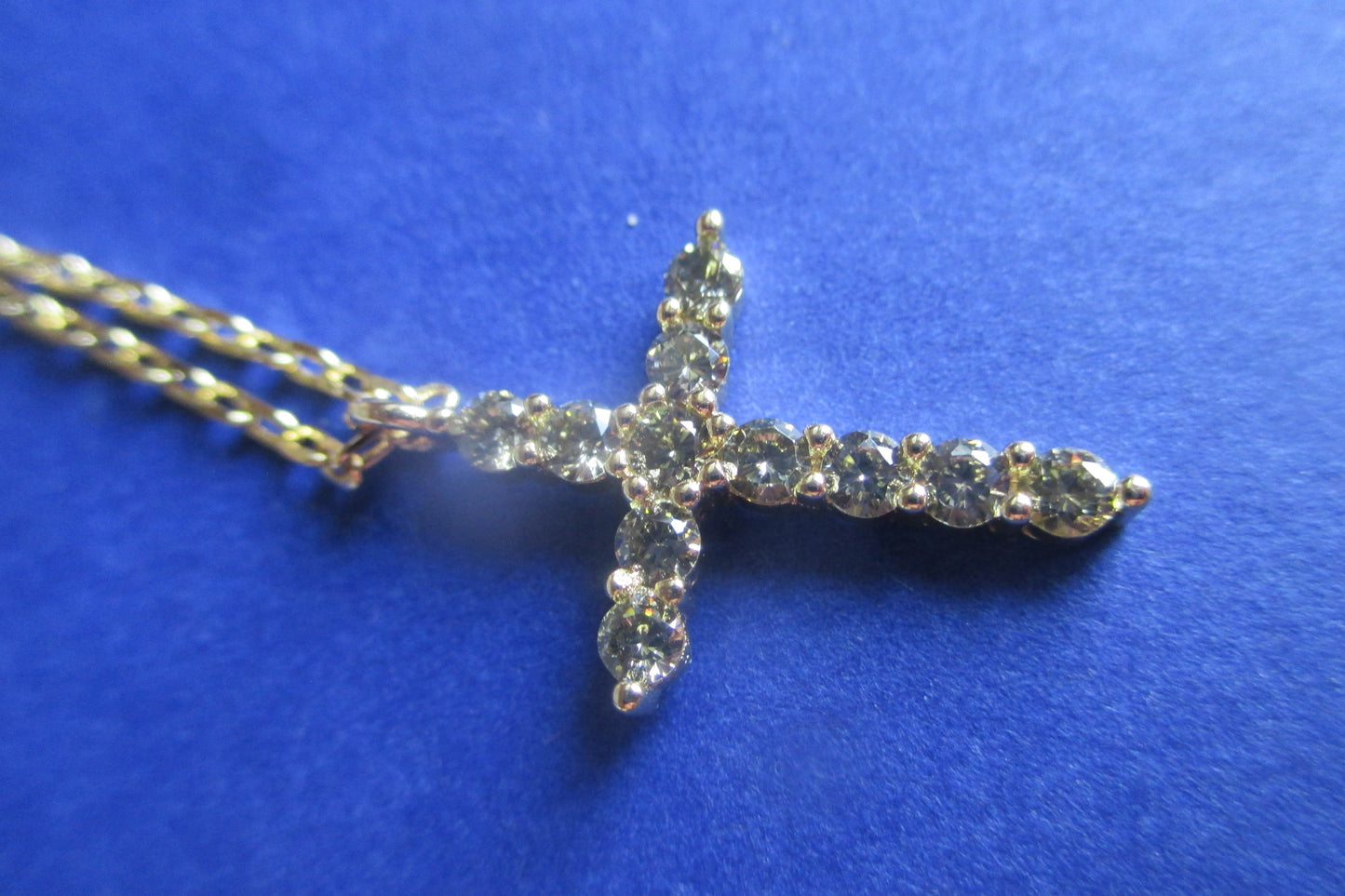 Gold plated cross pendant