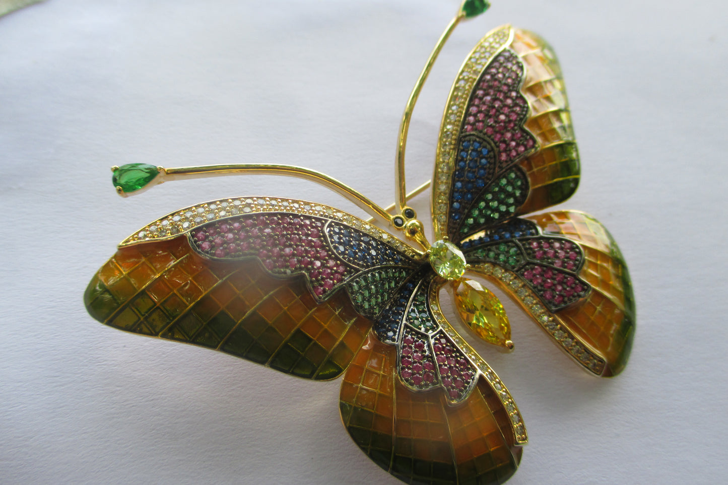 Enamel Butterfly broach