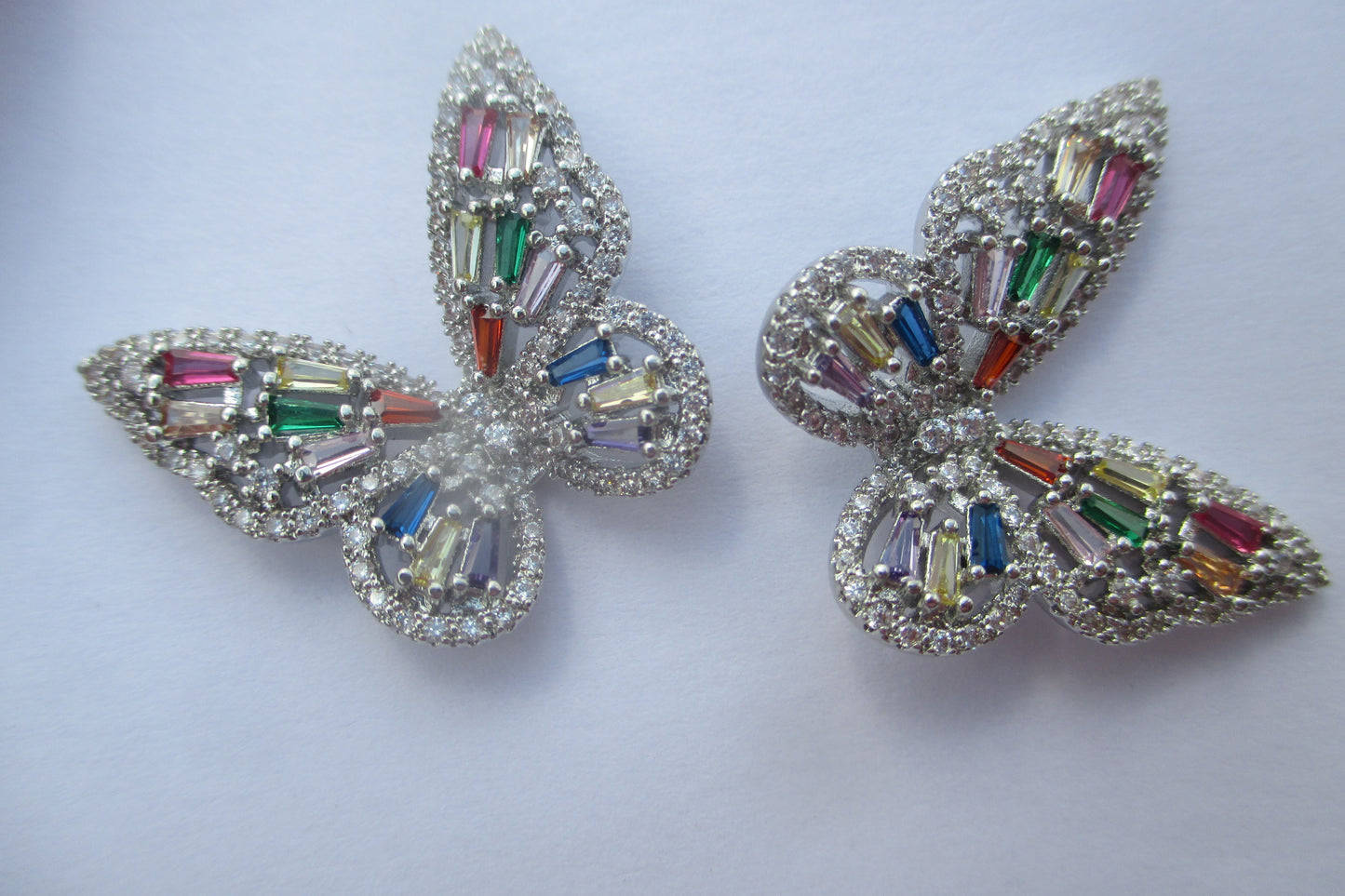 Butterfly stud earrings