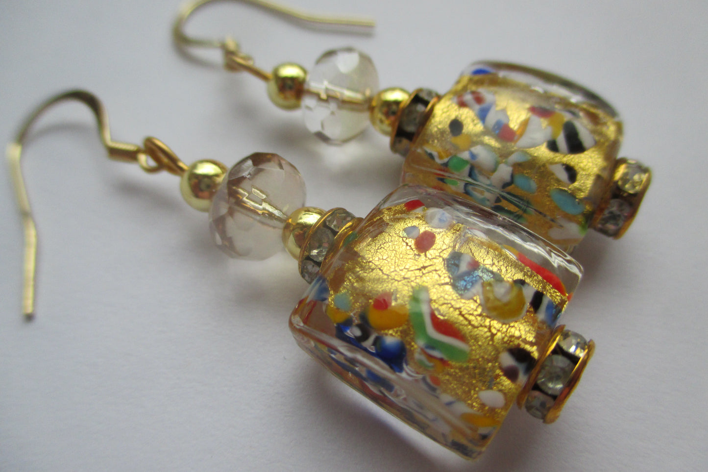 Venice glass hook earrings