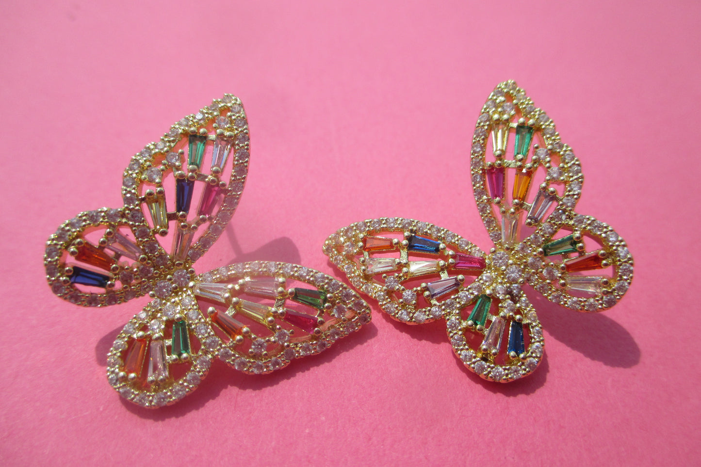 Butterfly stud earrings