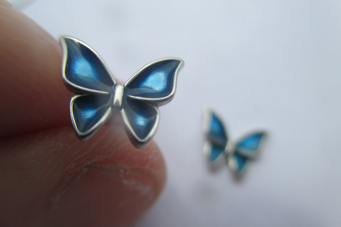 Butterfly ENAMEL stud earrings