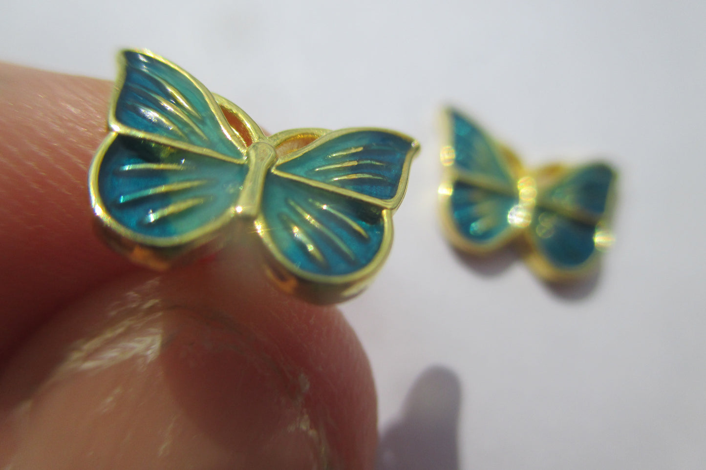 Butterfly ENAMEL stud earrings