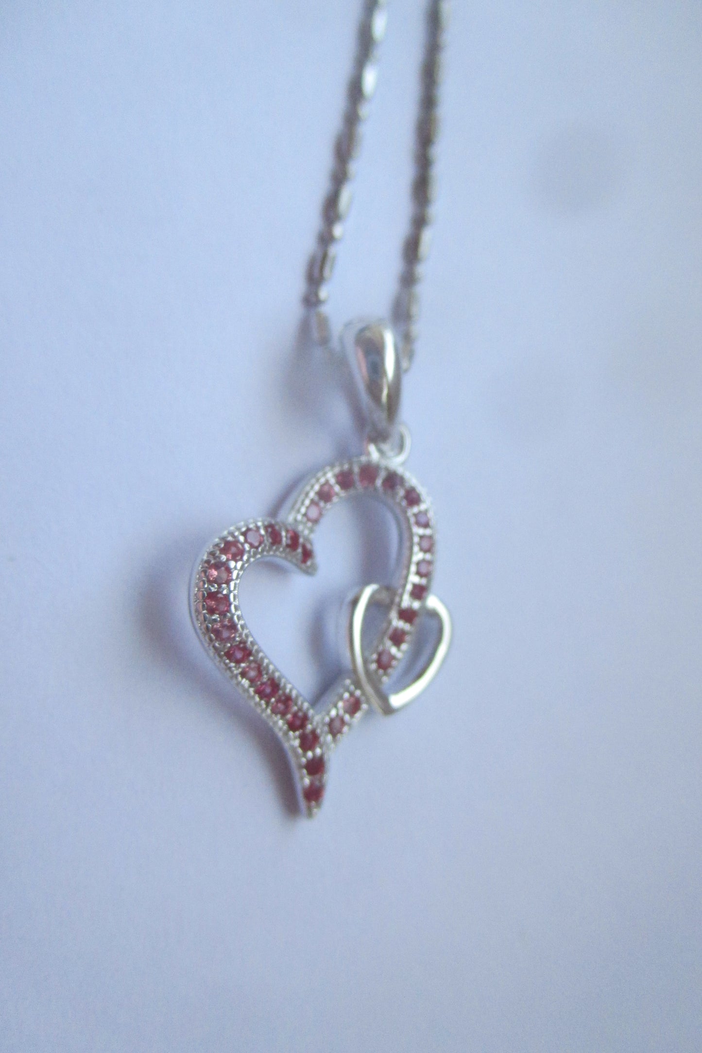 Silver heart pendant