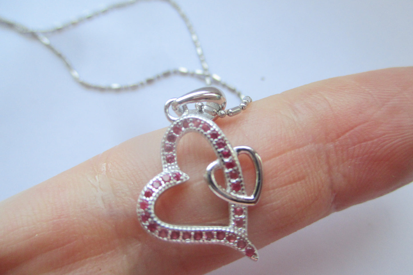 Silver heart pendant