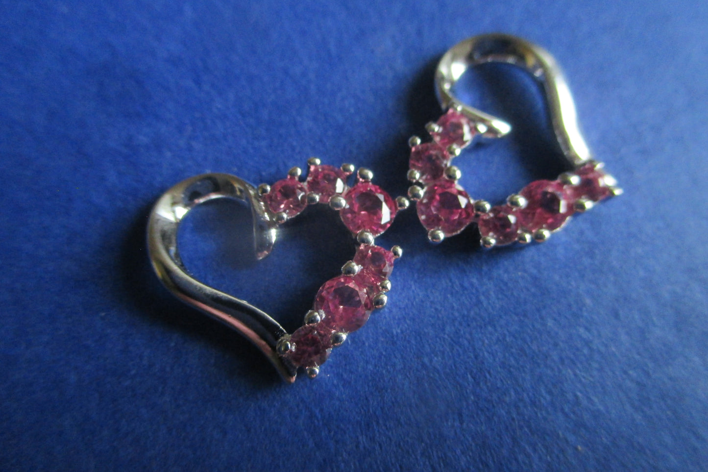 Silver Heart stud earrings