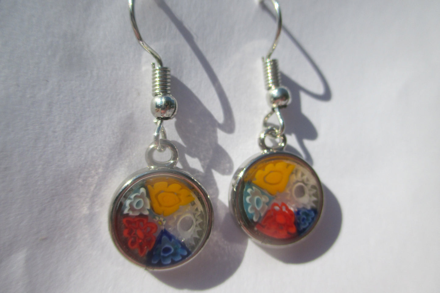 Venetian glass hook earrings