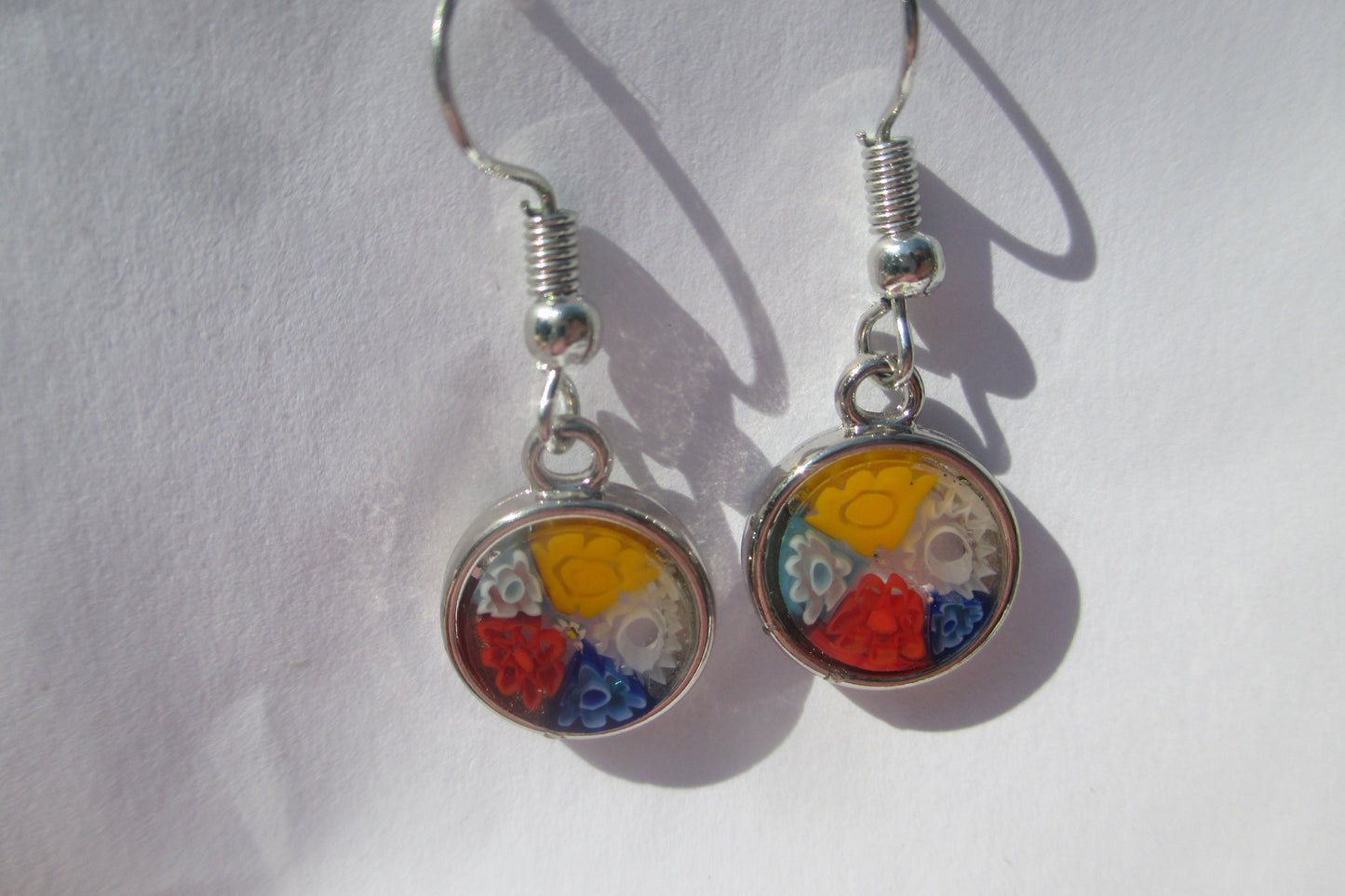 Venetian glass hook earrings