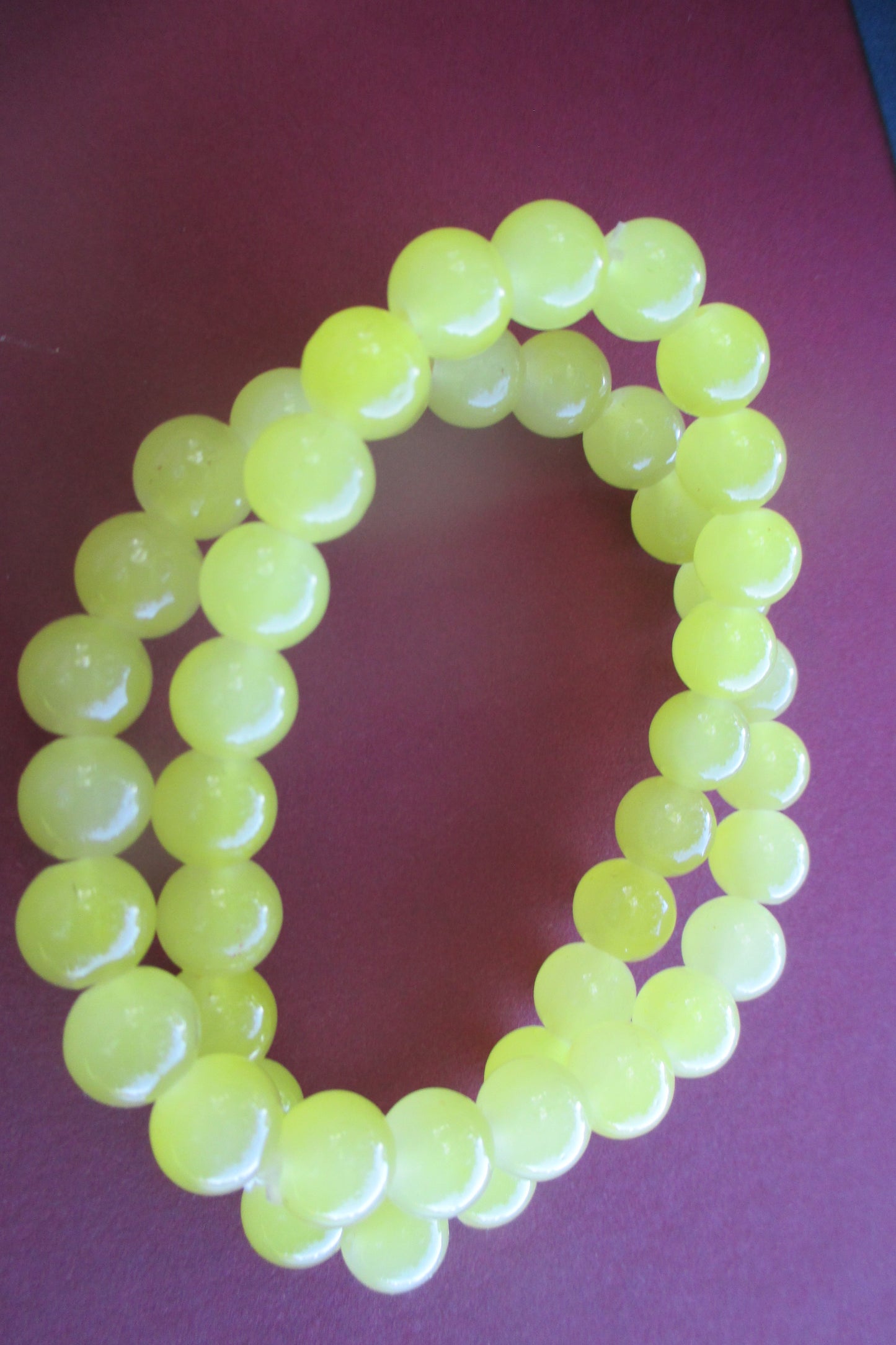 Lemon yellow stone bracelet