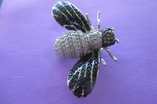 Gemstone bee broach