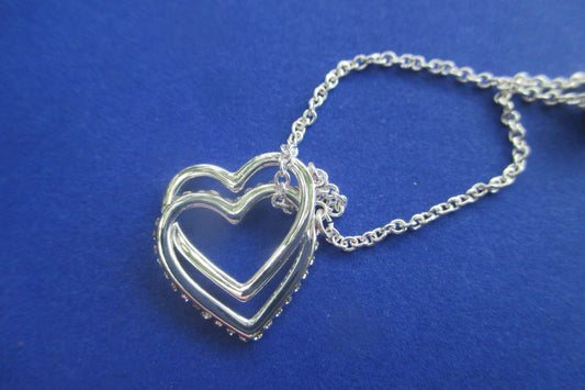 Silver heart bracelet