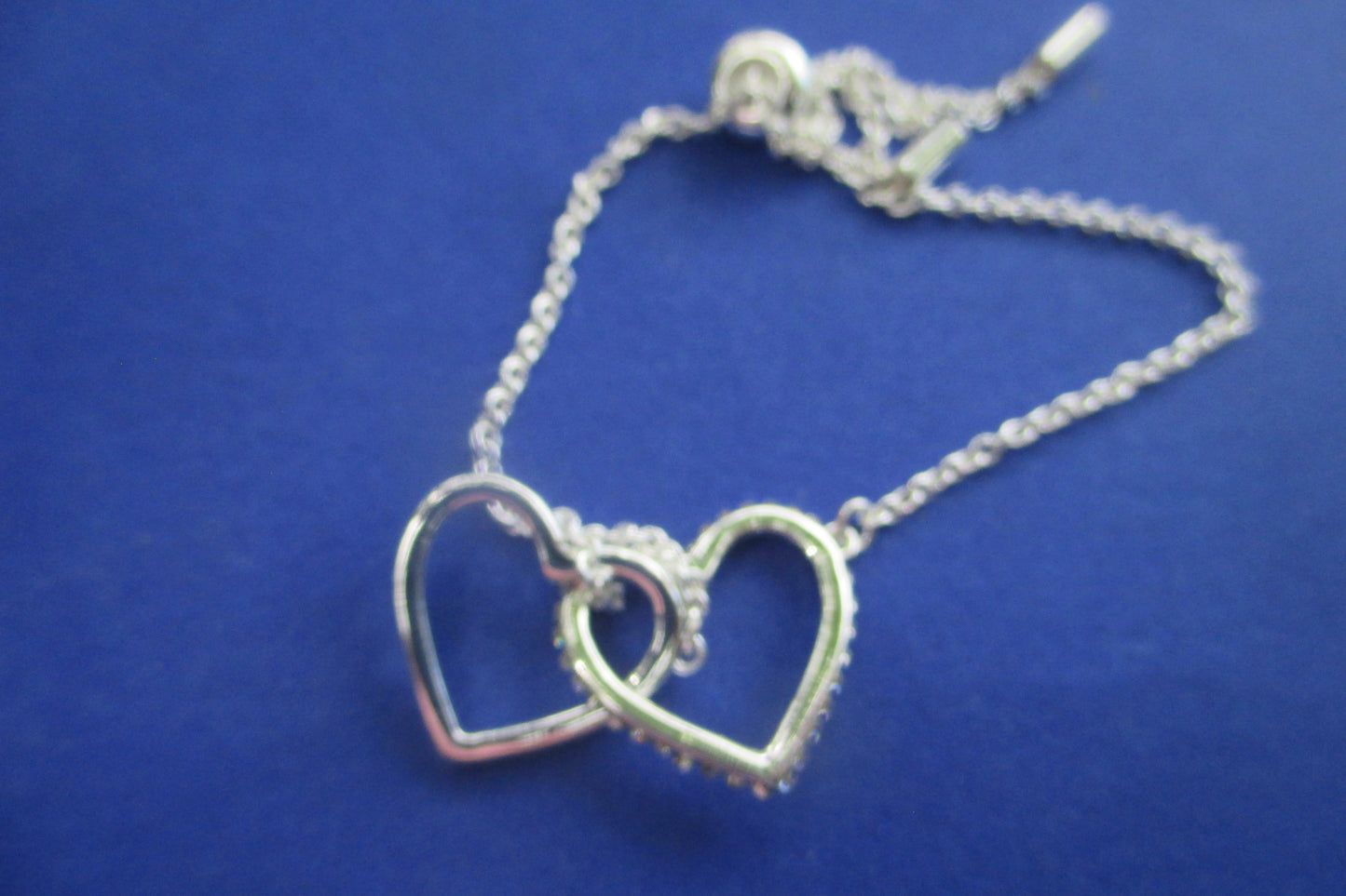 Silver heart bracelet