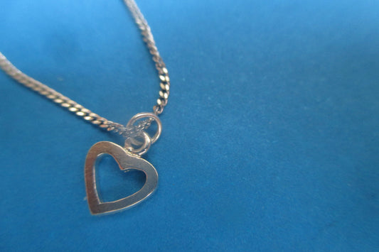 Small silver heart pendant