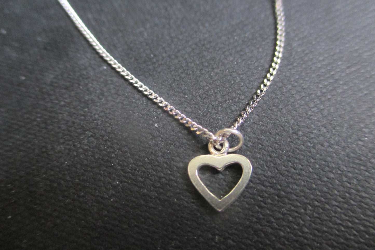 Small silver heart pendant