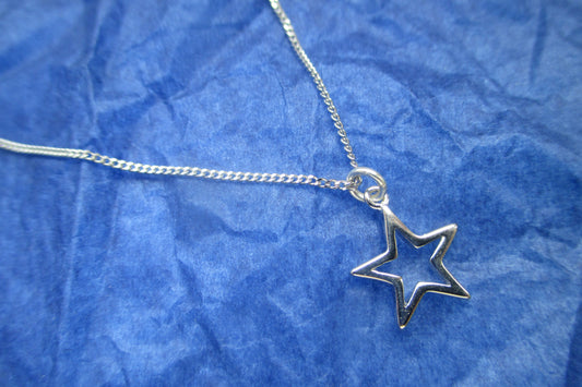 Silver star pendant