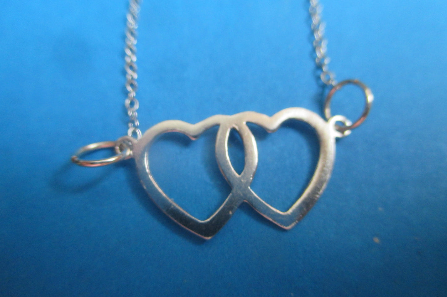 Silver hearts pendant