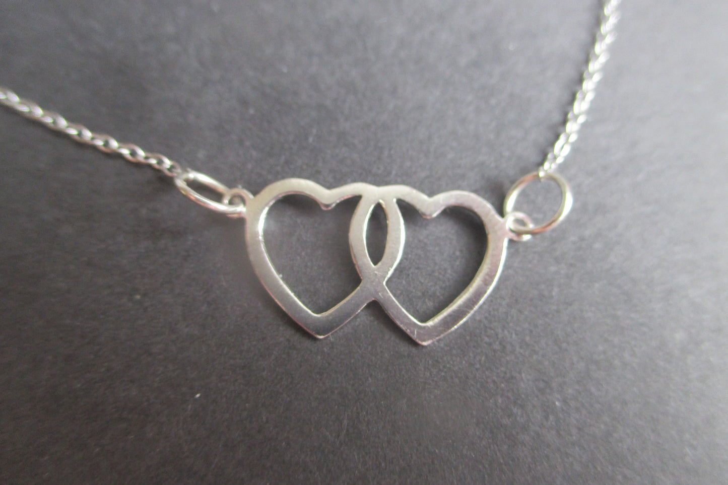 Silver hearts pendant