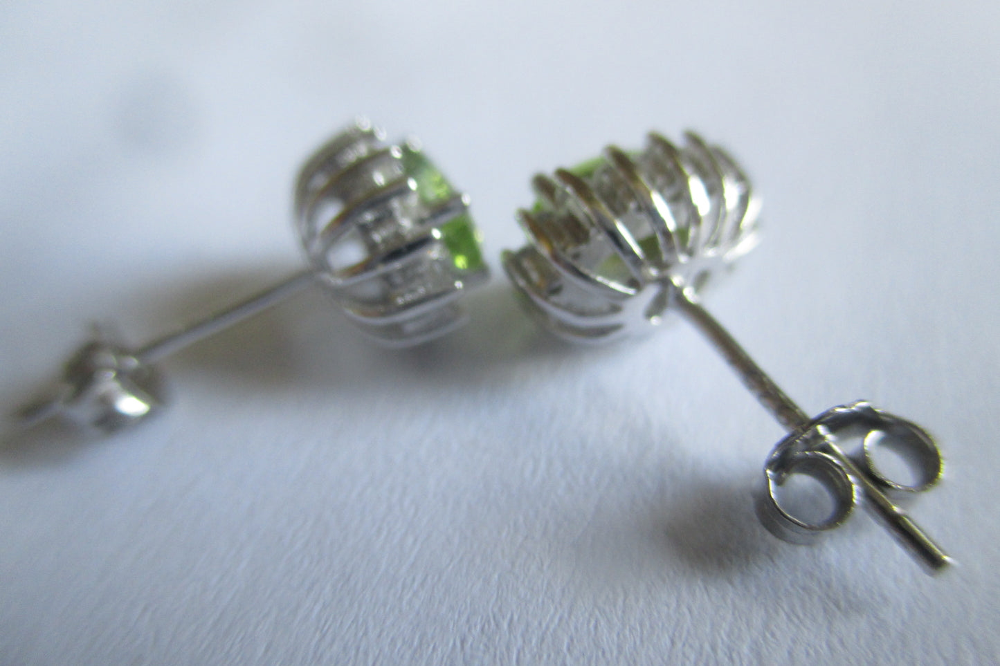 Peridot stud earrings