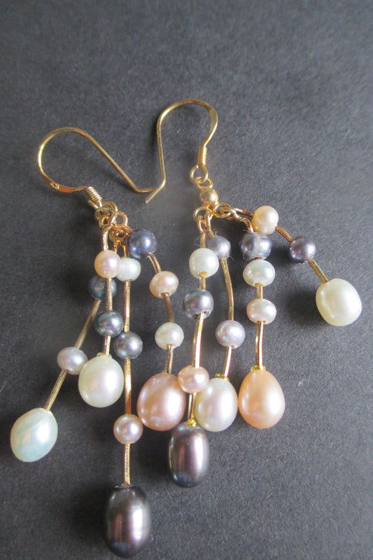 Pearl drop earrings