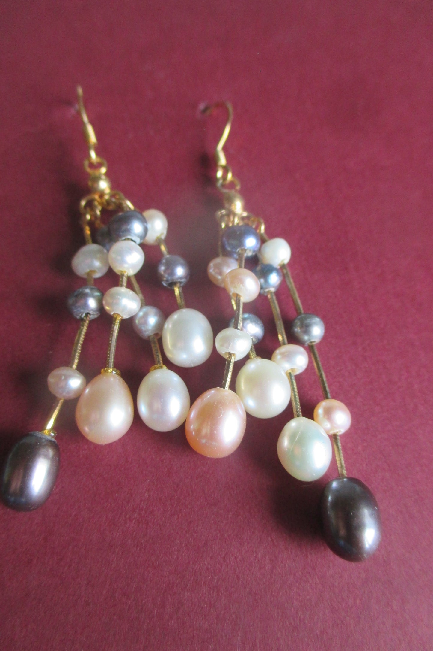 Pearl drop earrings