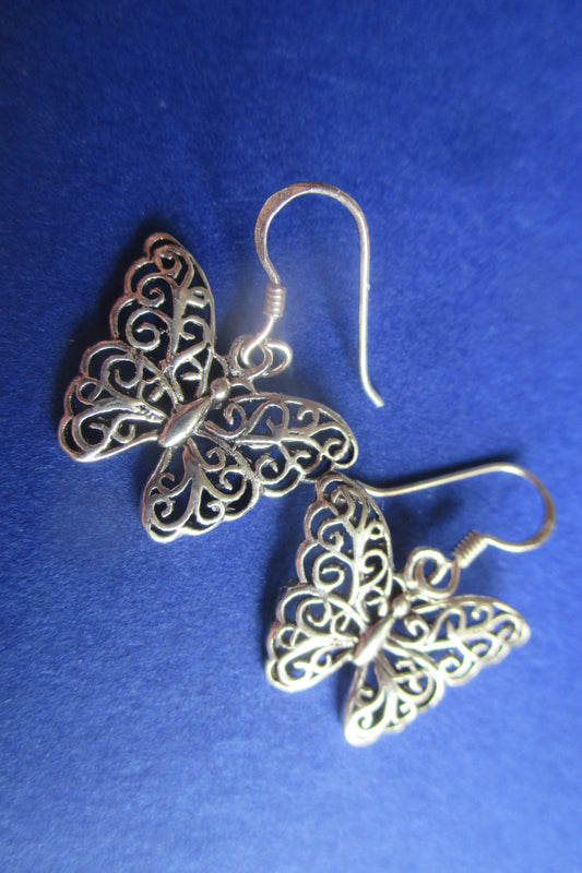 Butterfly hook earrings