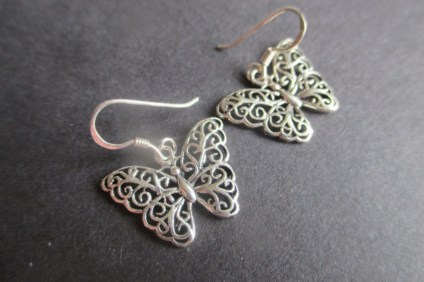 Butterfly hook earrings