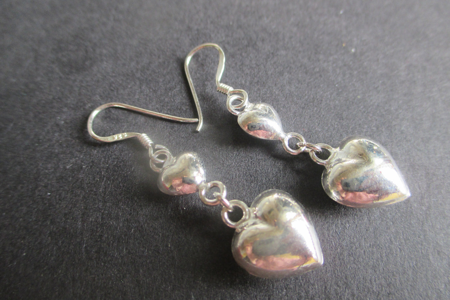 Hearts hook earrings