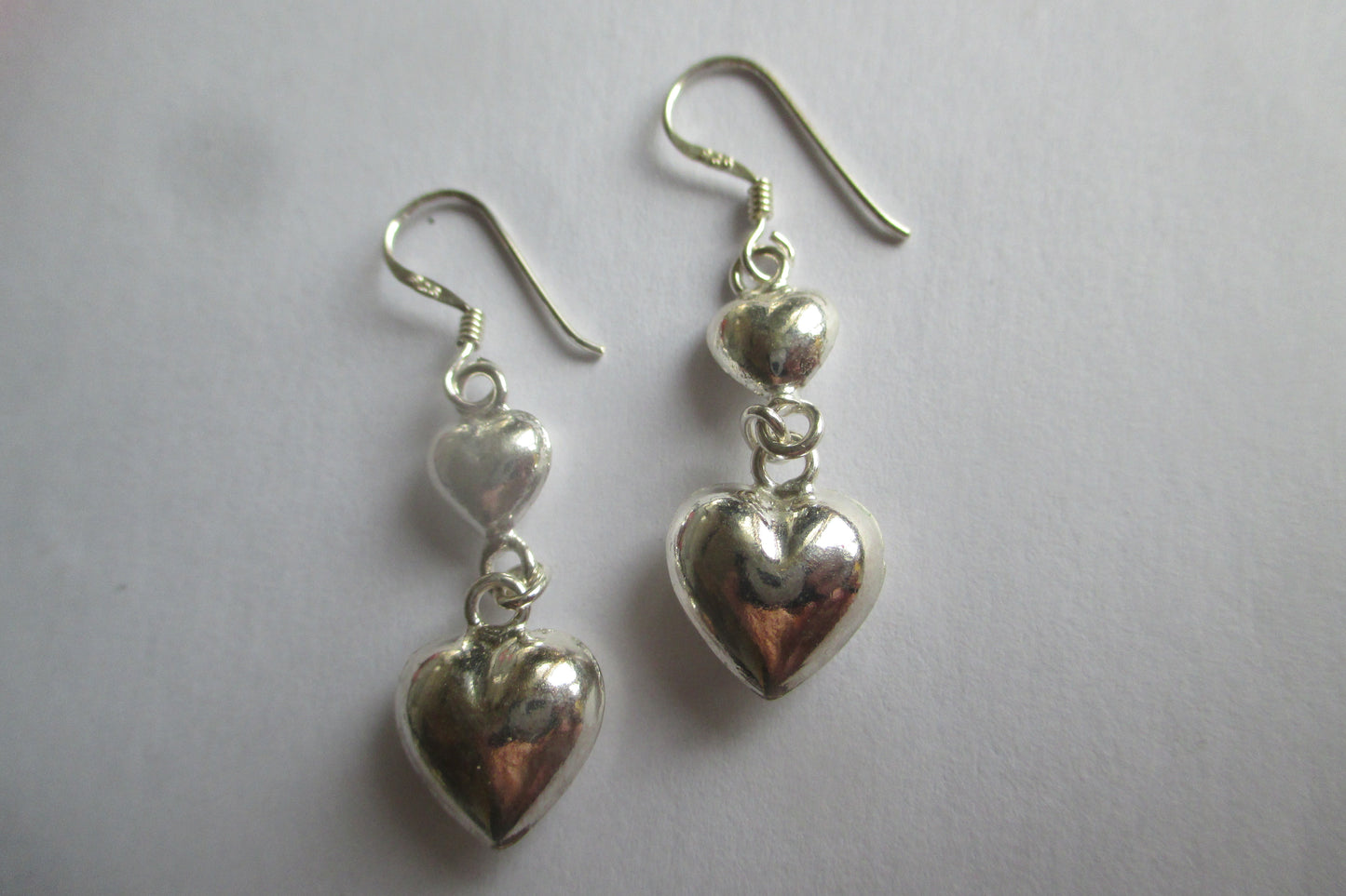 Hearts hook earrings