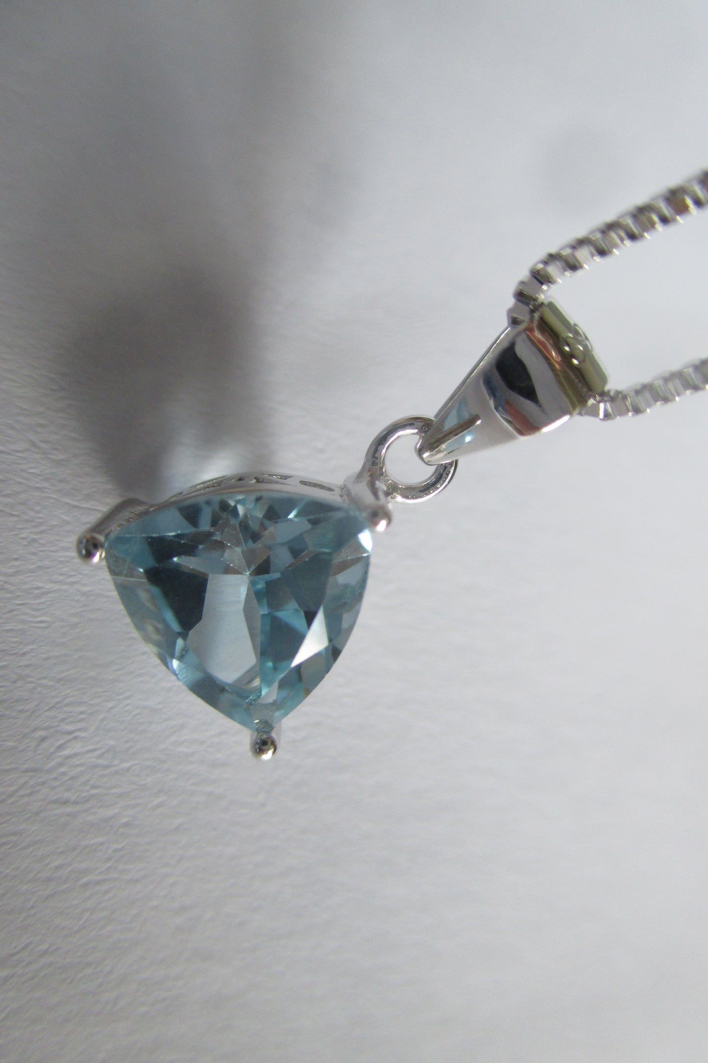 Sky blue zircon pendant