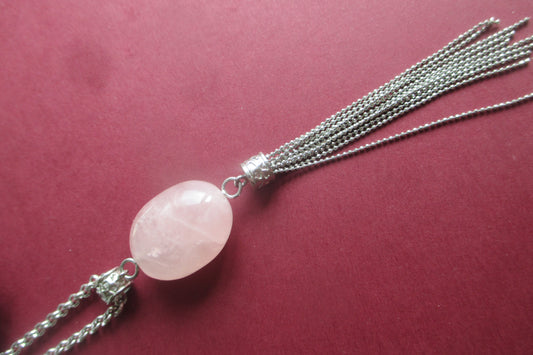 Pink stone pendant