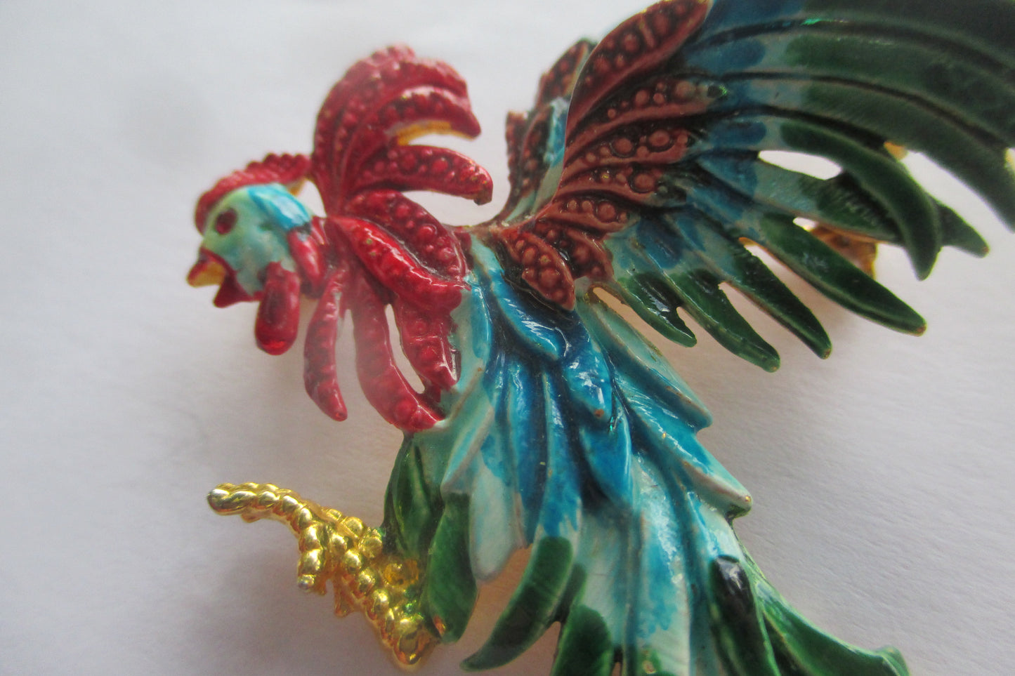 Enamel Rooster broach