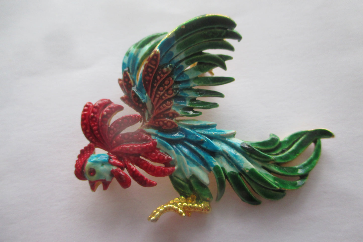 Enamel Rooster broach