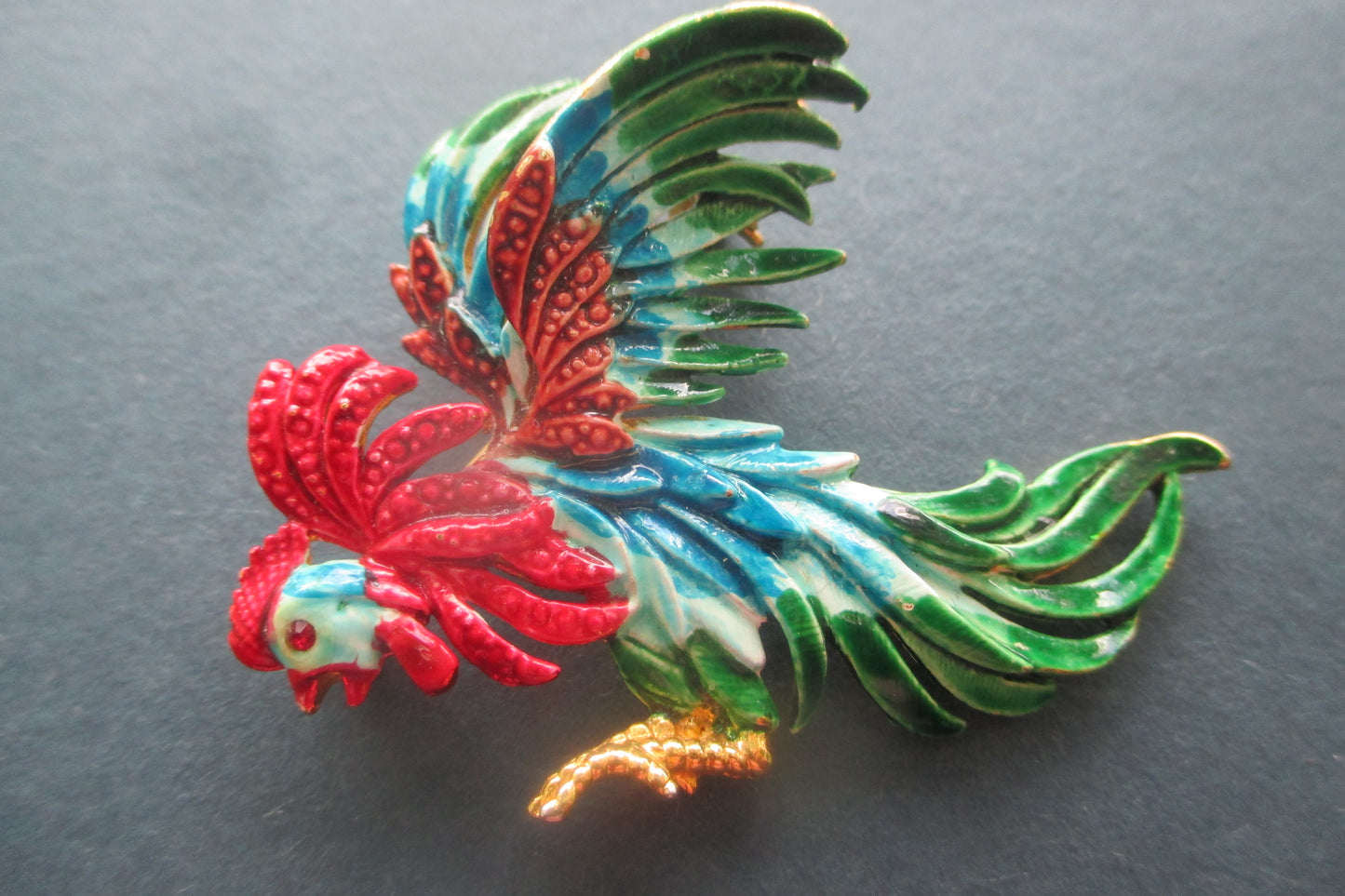 Enamel Rooster broach