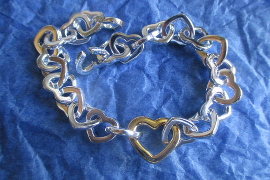 Silver Hearts bracelet