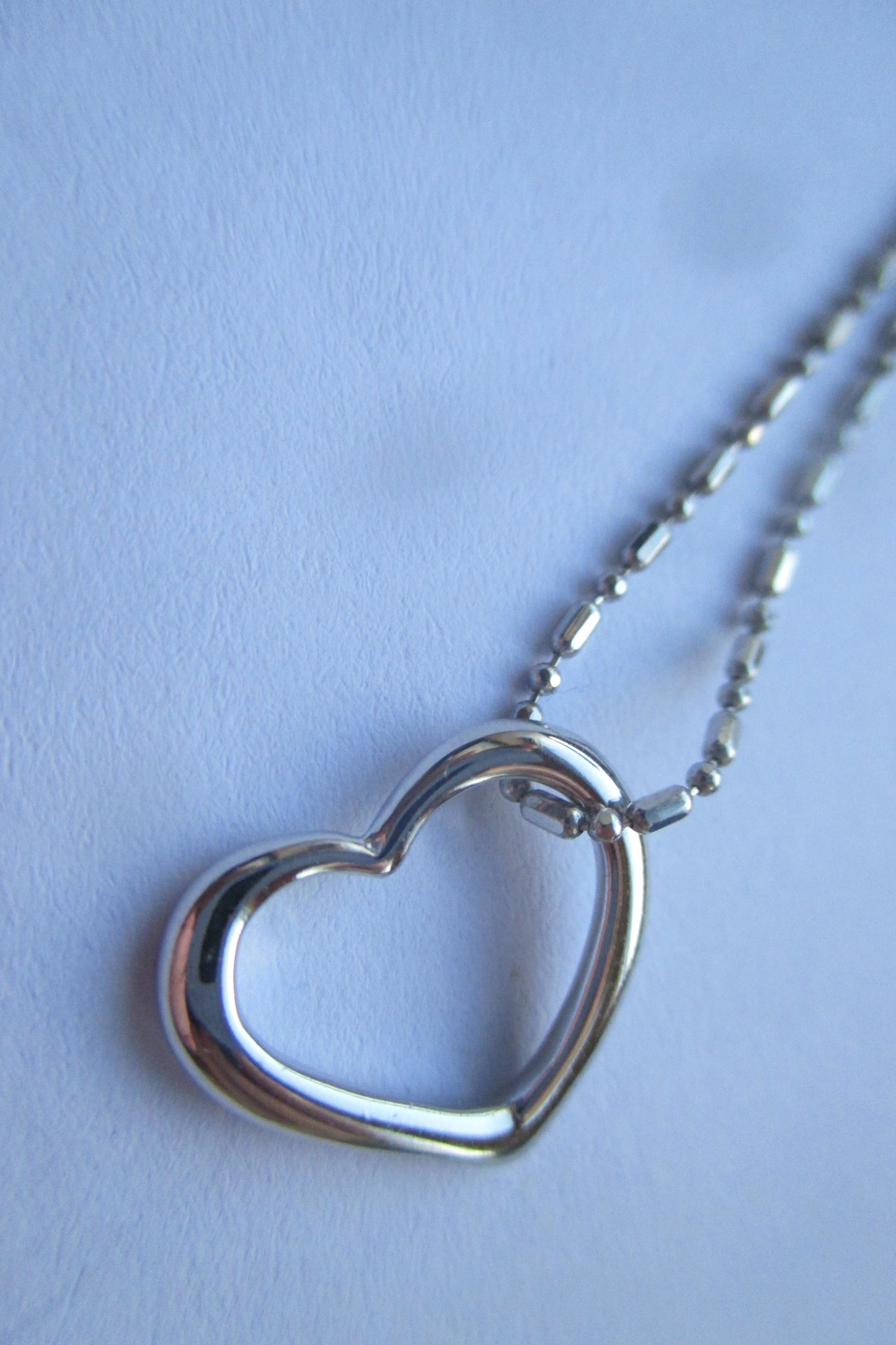 Silver heart pendant