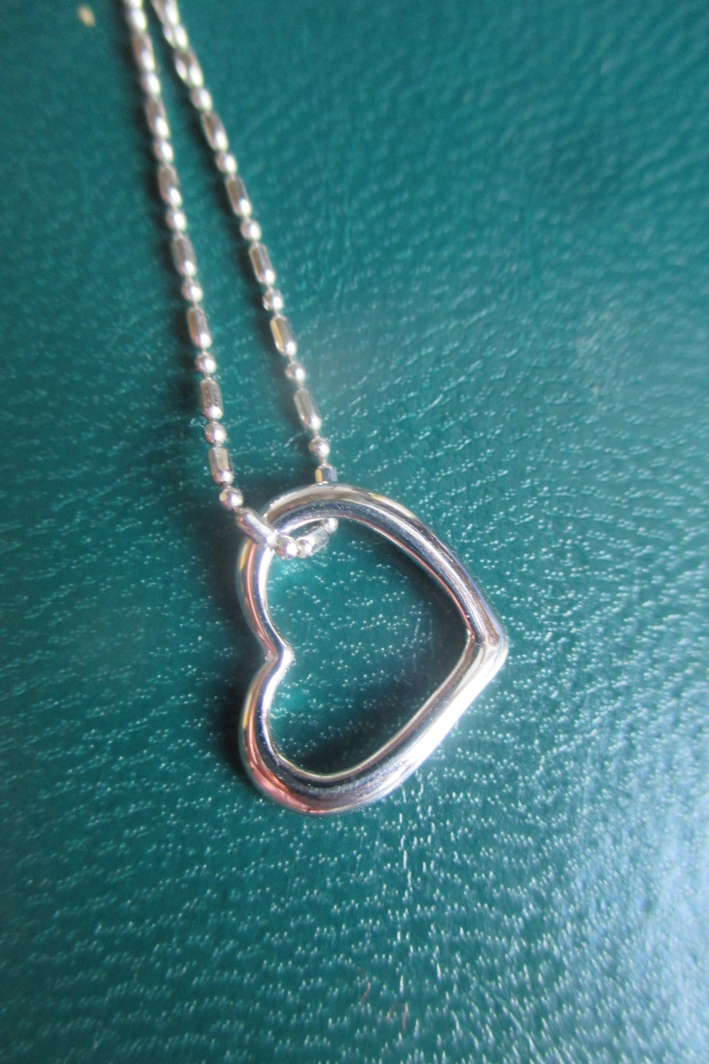 Silver heart pendant