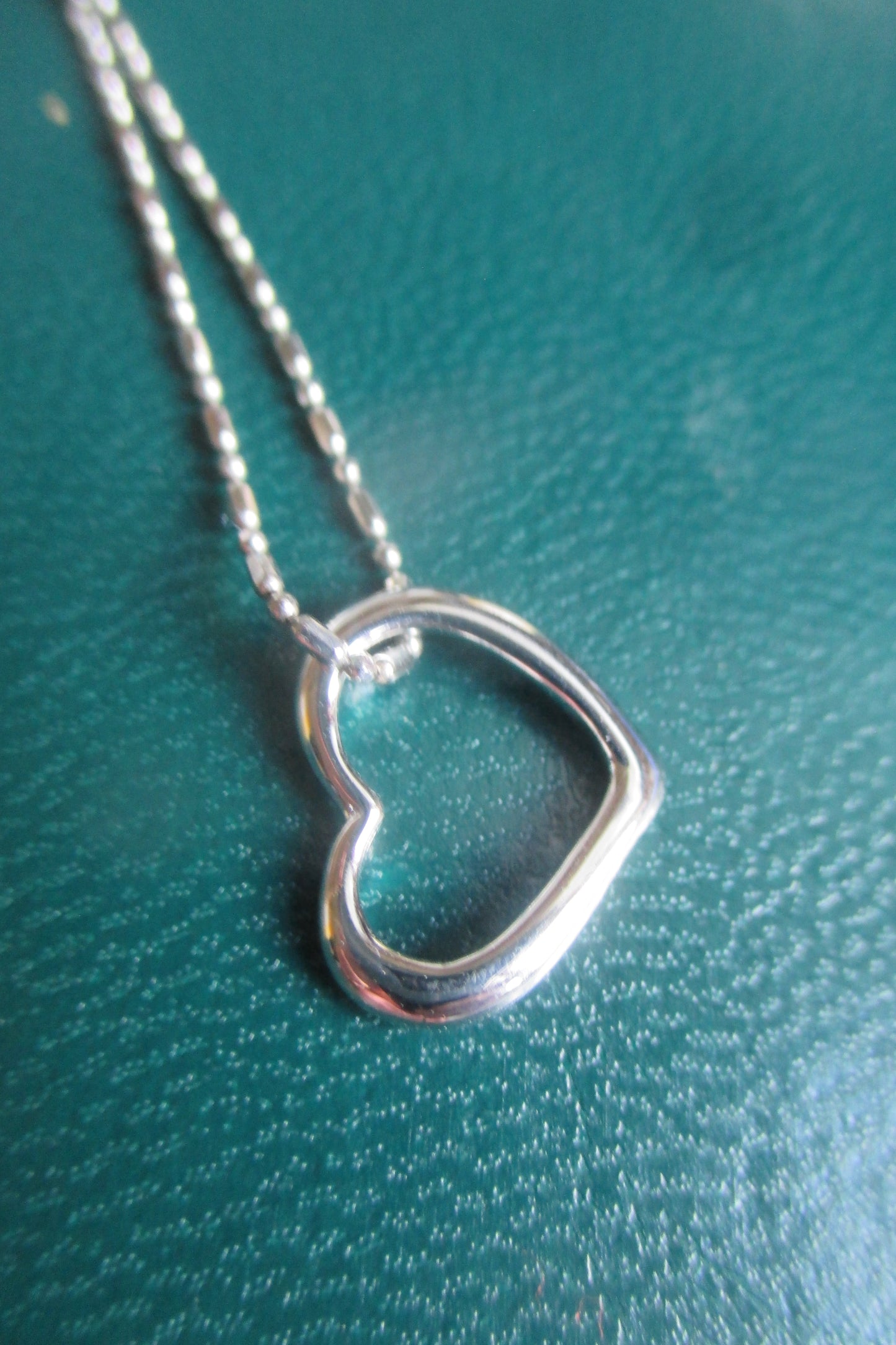 Silver heart pendant