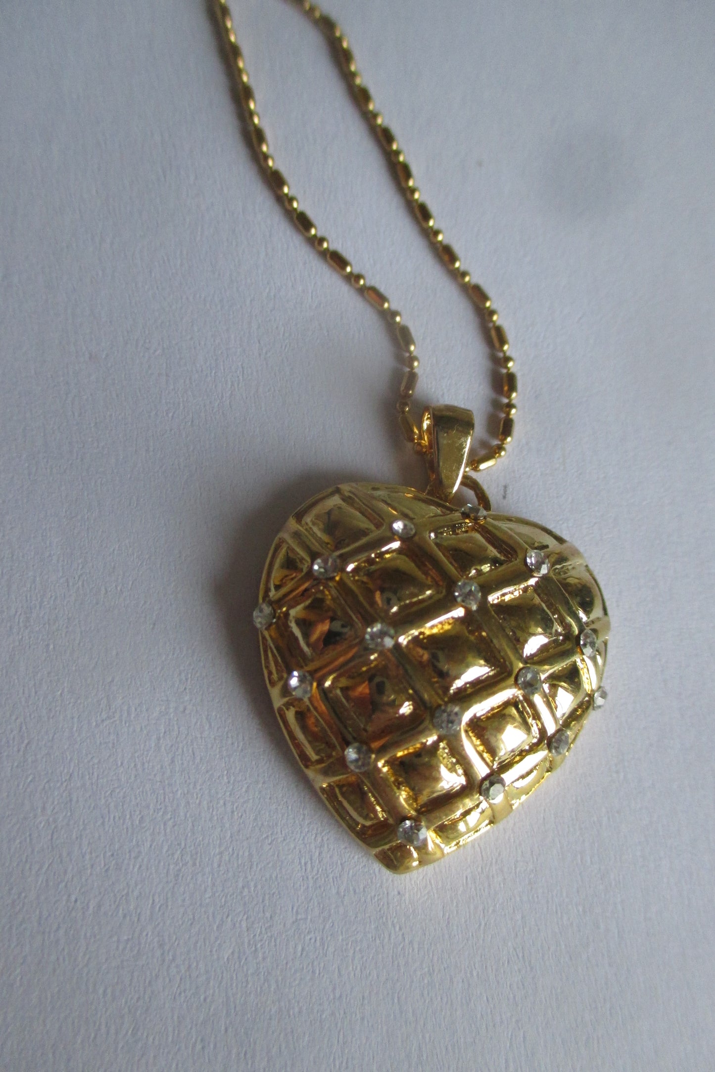 Gold plated heart pendant