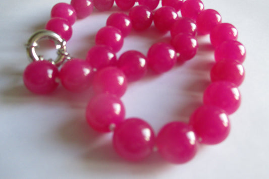 Rose Jade necklace 16 inch