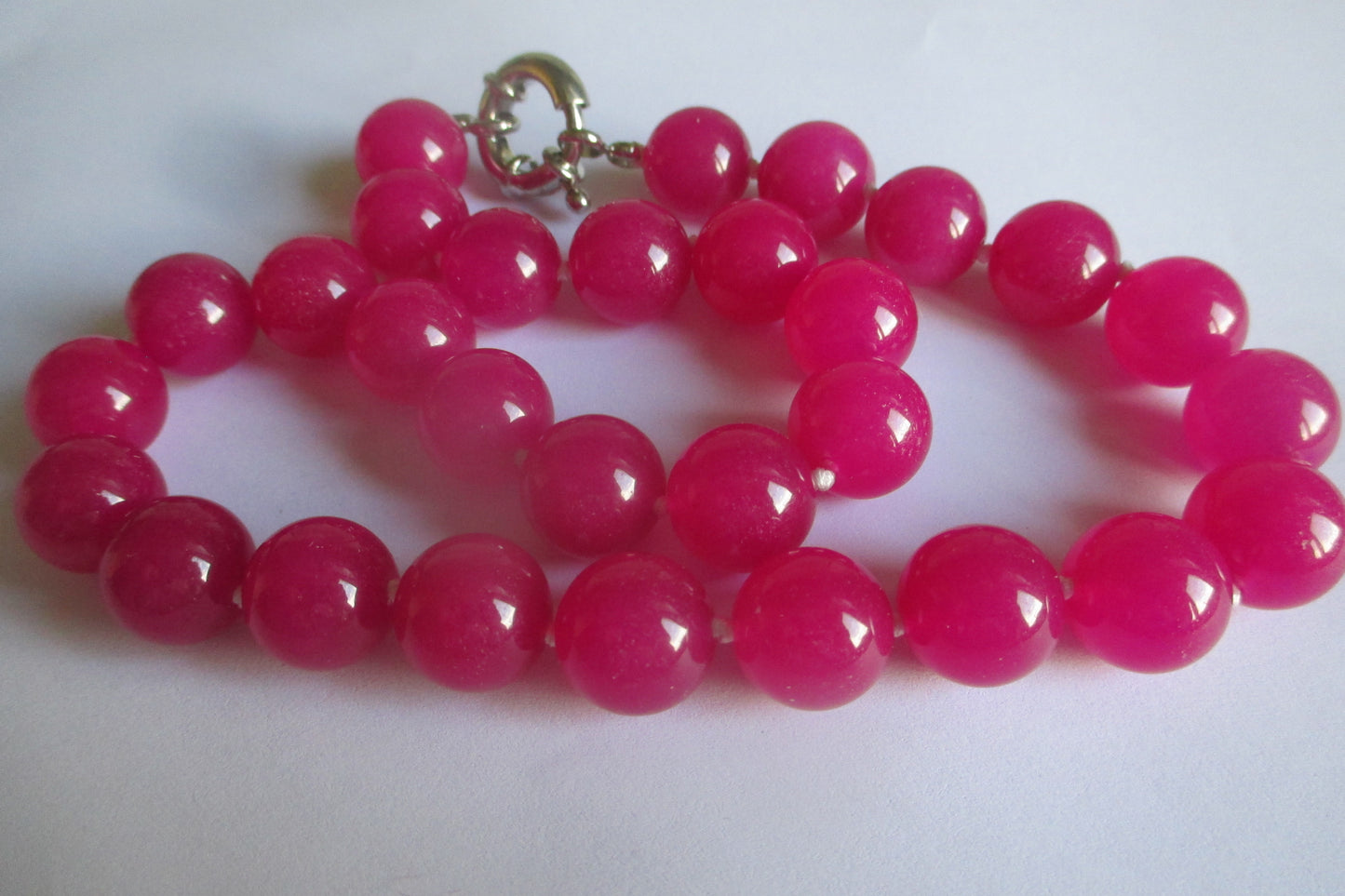 Rose Jade necklace 16 inch