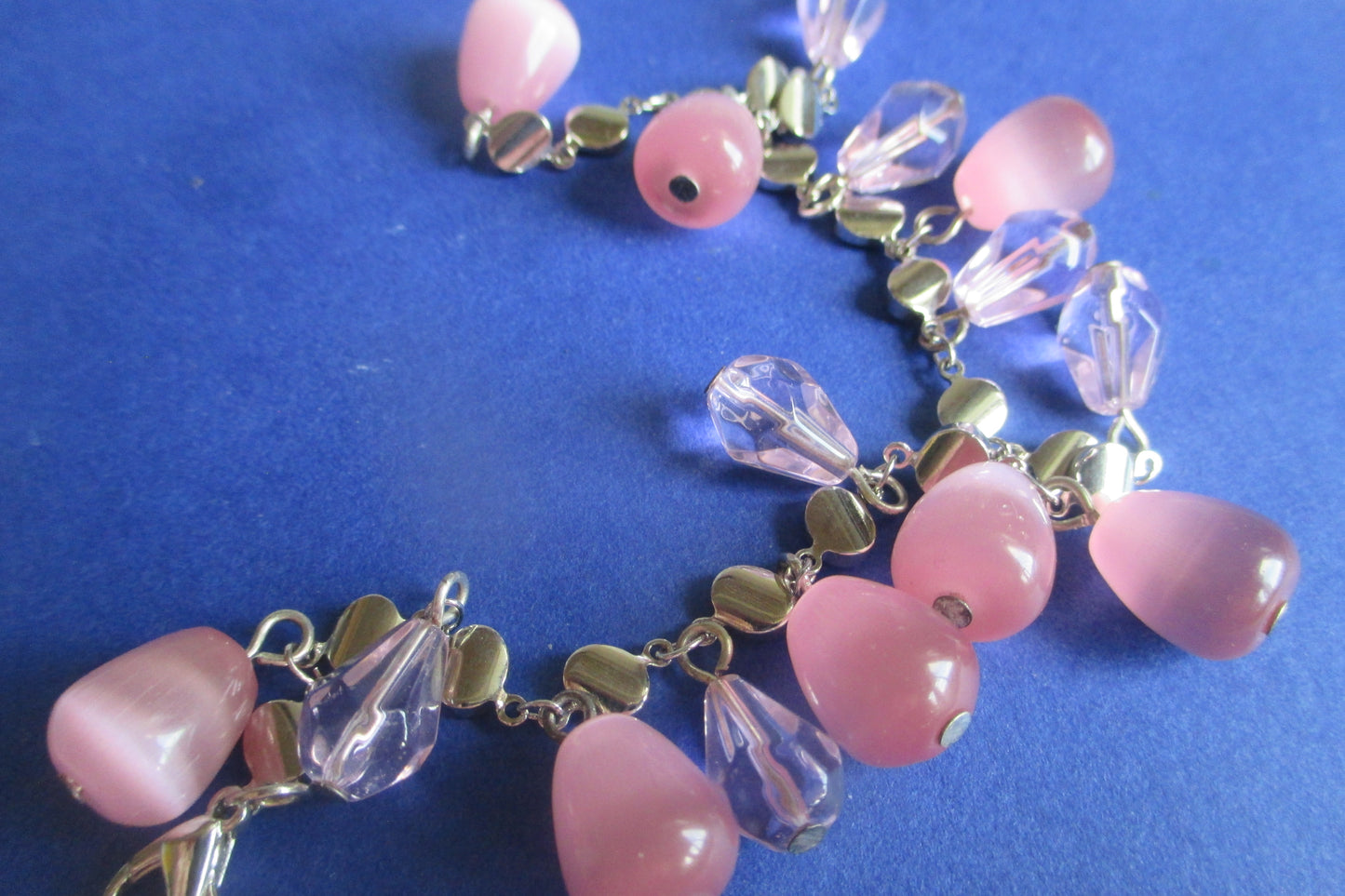 Pink venetian glass bracelet