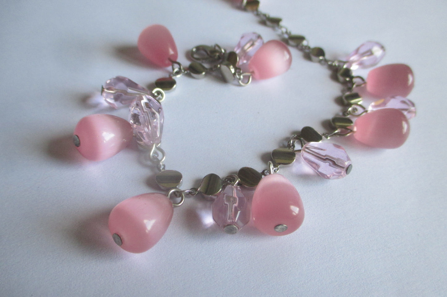 Pink venetian glass bracelet