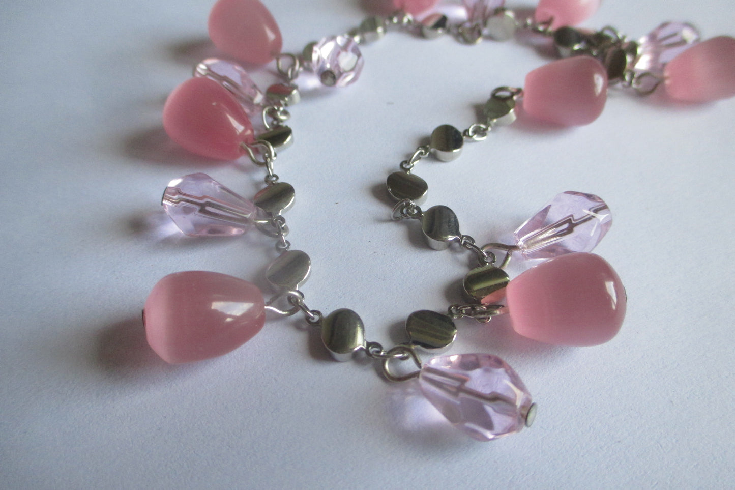 Pink venetian glass bracelet