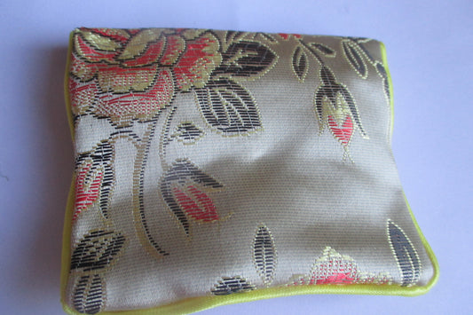 Small silk jewelry pouch